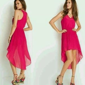 GUESS Kaleidos Sleeveless Pleated Dress M